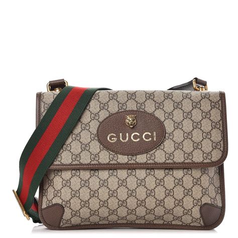 gucci men's supreme messenger bag|gucci neo vintage messenger bag.